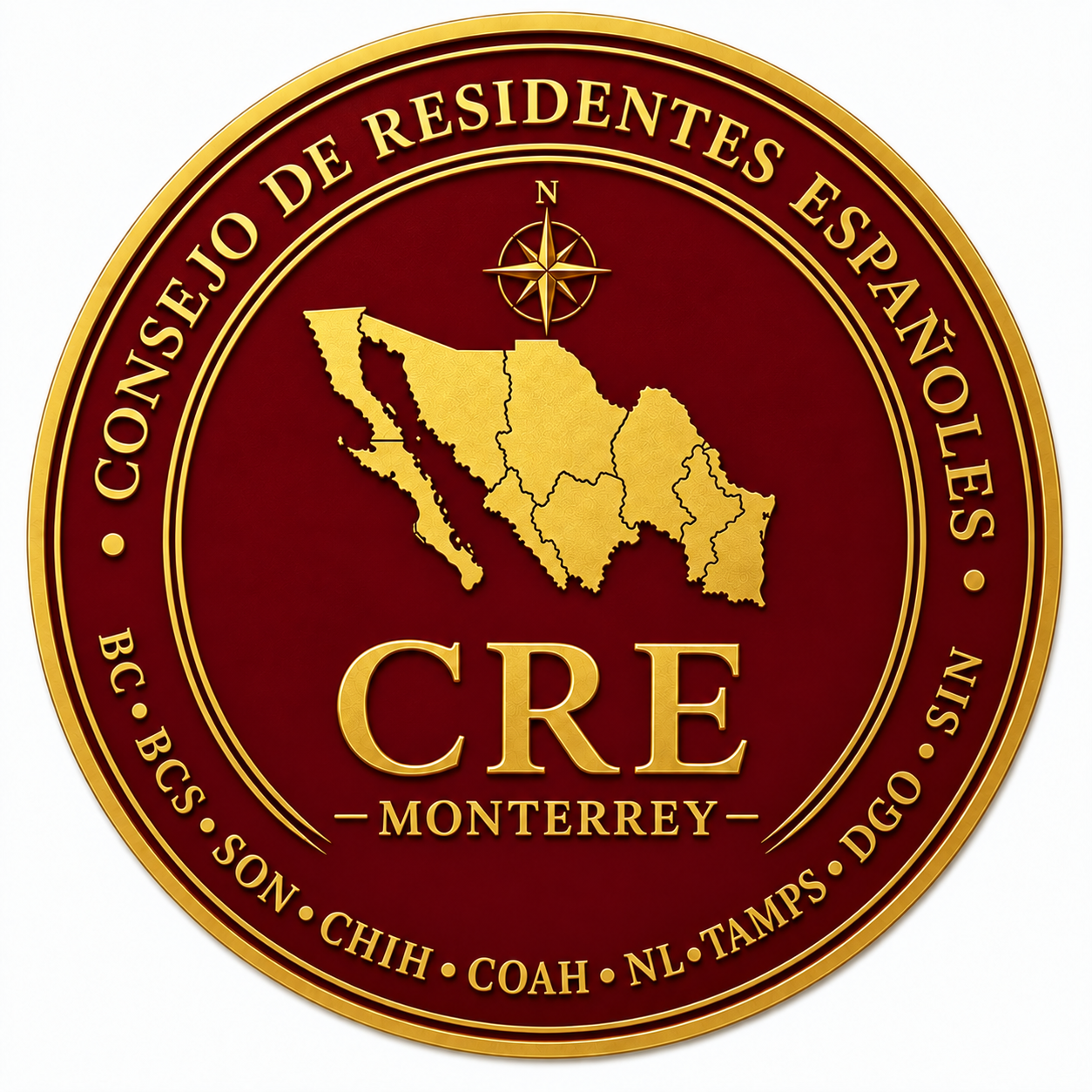 Logotipo oficial del Consejo de Residentes Españoles de Monterrey
